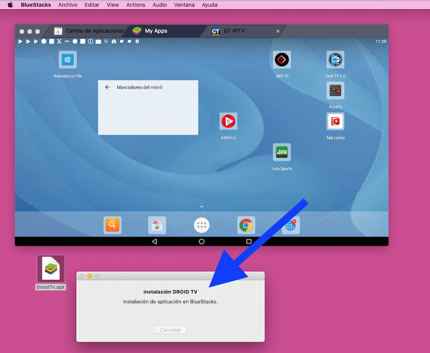 Instalar Droid TV en una computadora con Windows