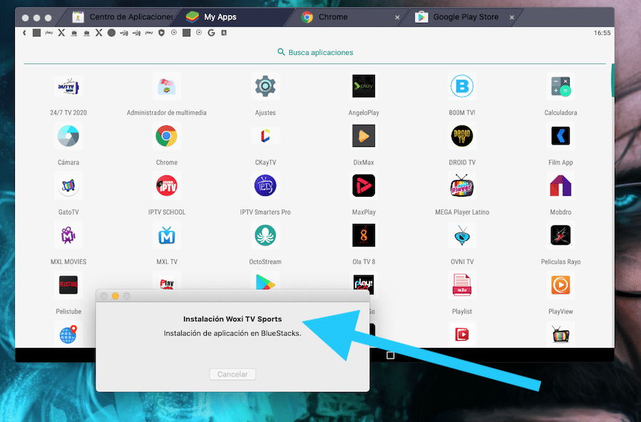 Instalar Woxi TV Sports en PC