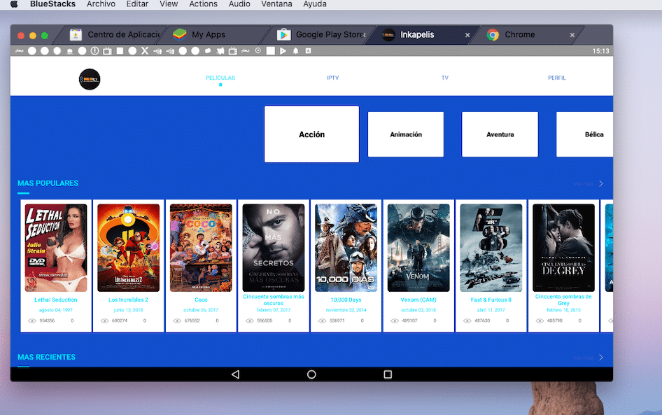 ¿Cómo instalar Inkapelis en OC?