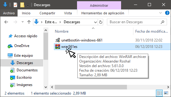 instalar winrar