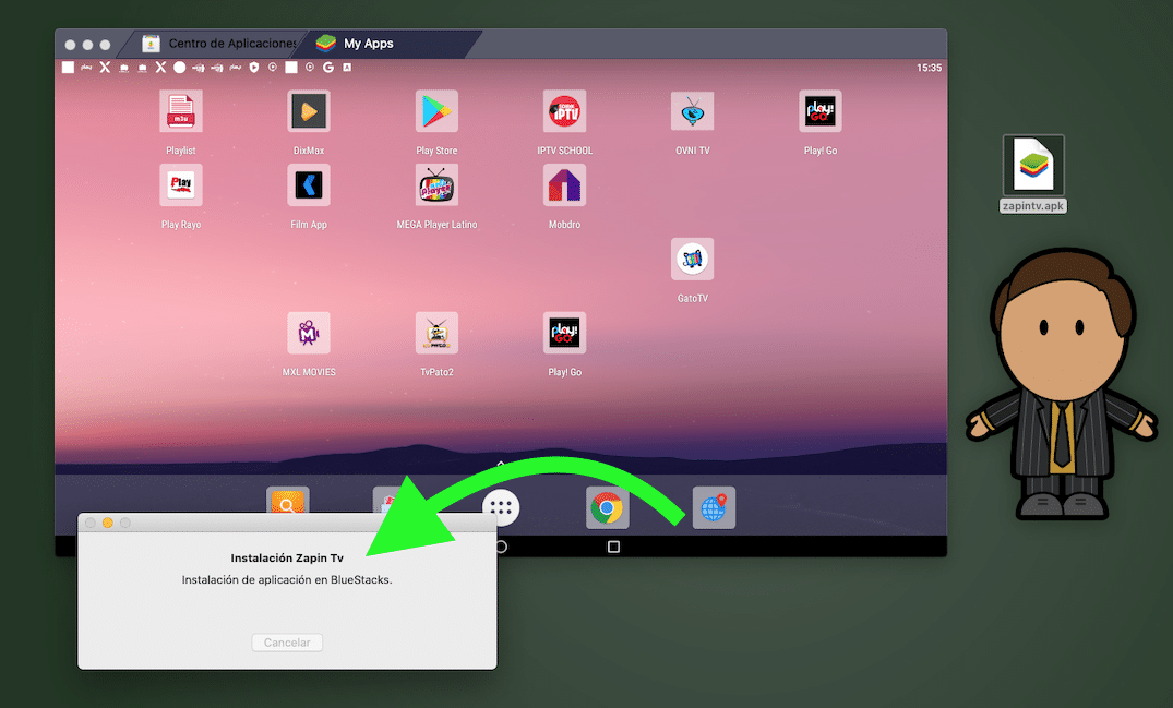 Instalar Zapintv en la computadora