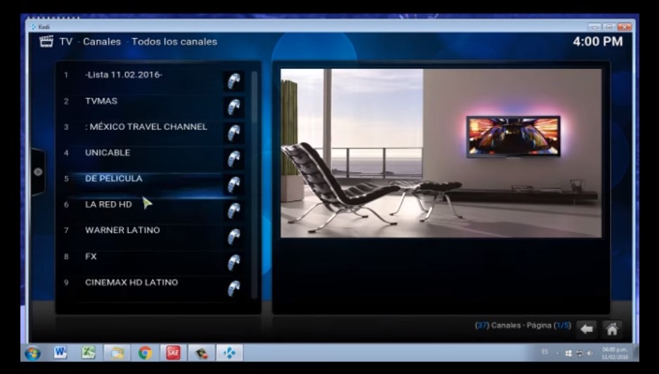 m3u listas Kodi