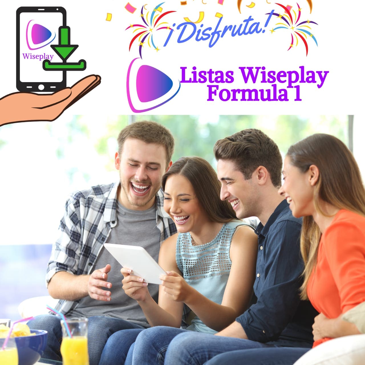 listas wiseplay para ver formula 1