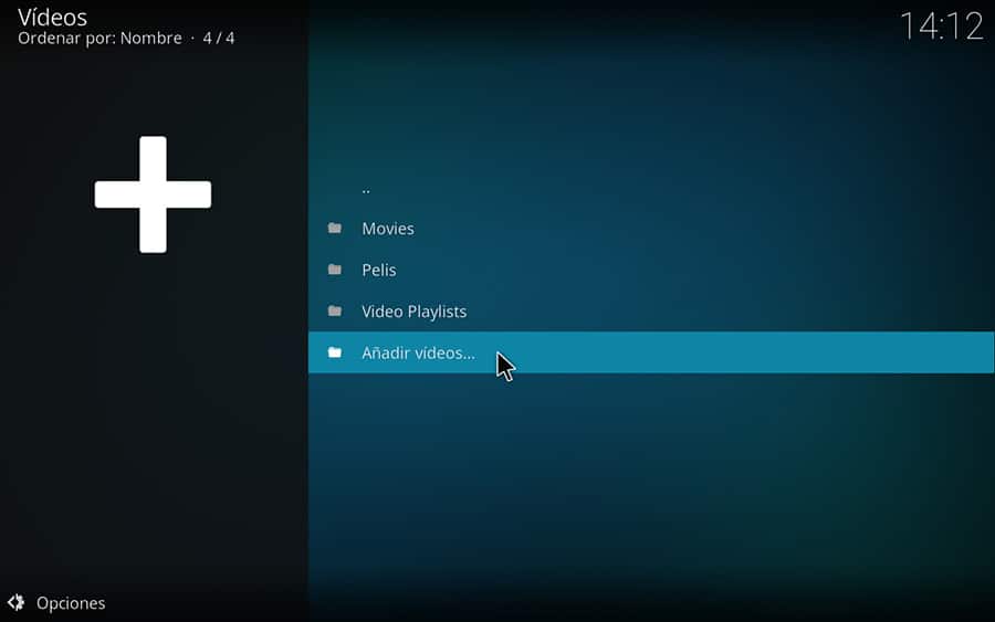 mas opciones kodi