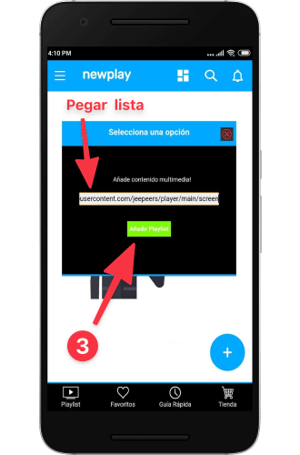 Lista de canales a newplay