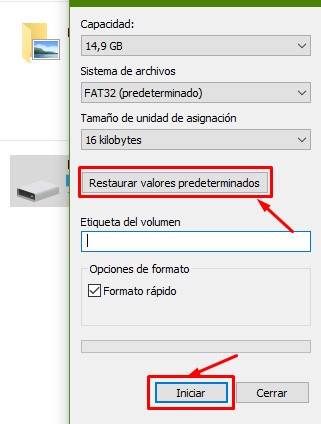 No se pudo completar la operación porque el volumen está dañado