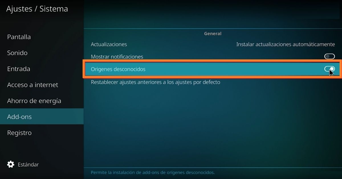 Código de origen desconocido