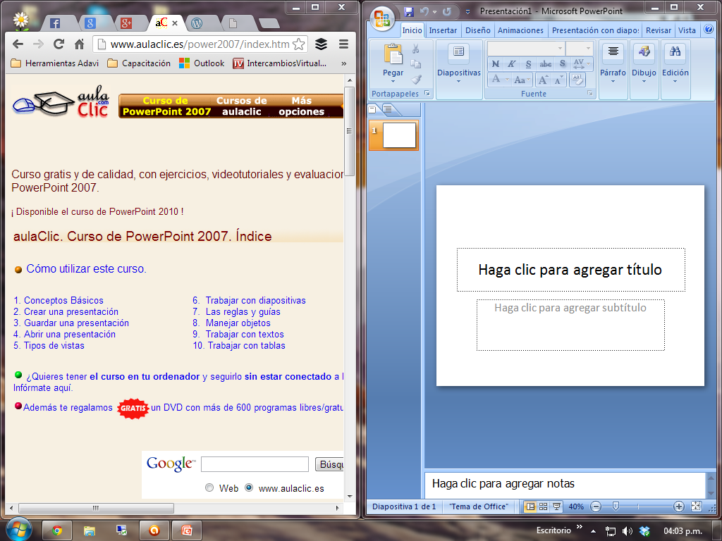 Cómo dividir la pantalla y tener dos ventanas abiertas en Windows 7...