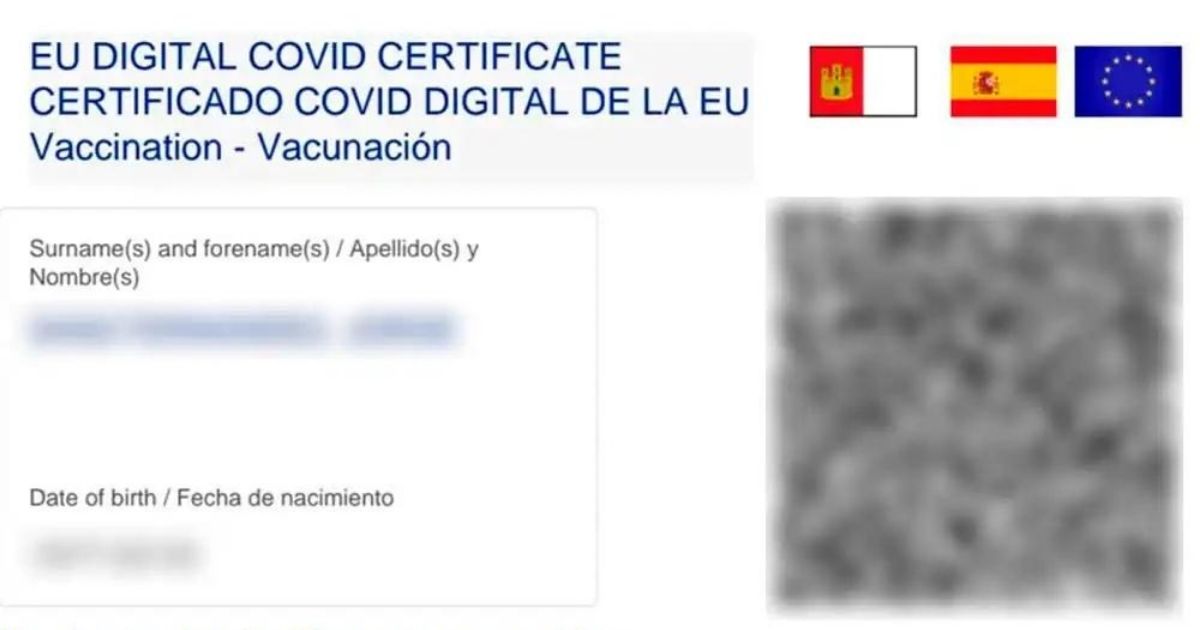 Guarde el pasaporte COVID en la galería móvil