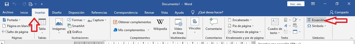 Paso 1 Escribe fracciones en Word