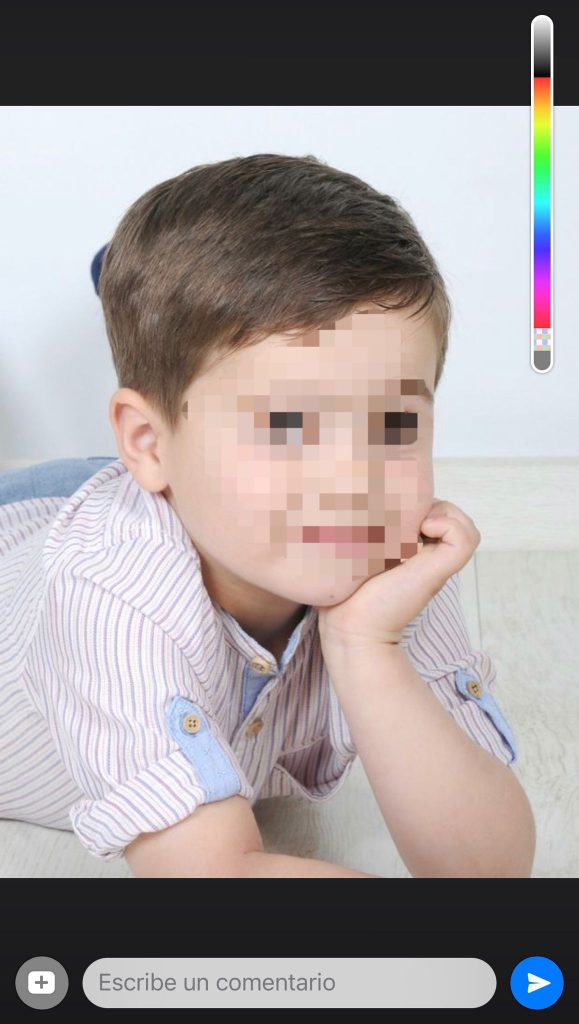 paso 3 pixelar foto iphone