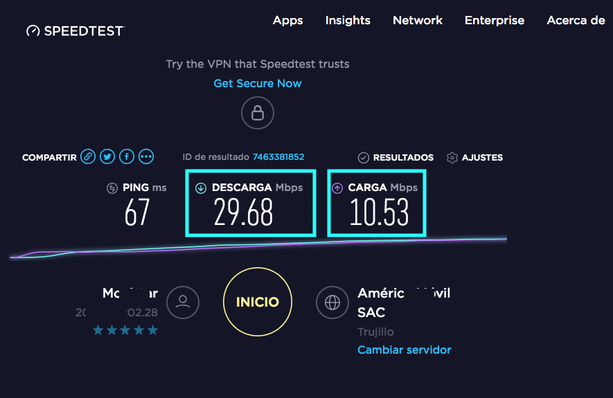 Verificación verificar la velocidad de internet iptv m3u listas android iphone mac pc