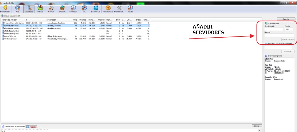 servidores emule 2019 1