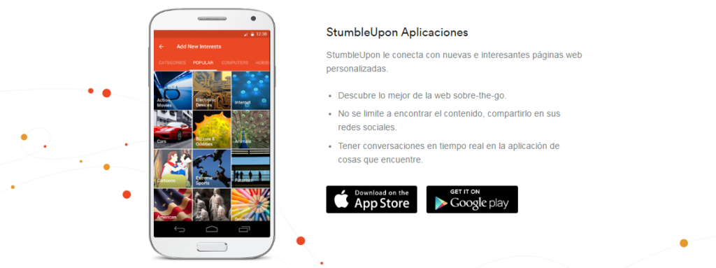 Stumbleupon para iOS tropezar para android