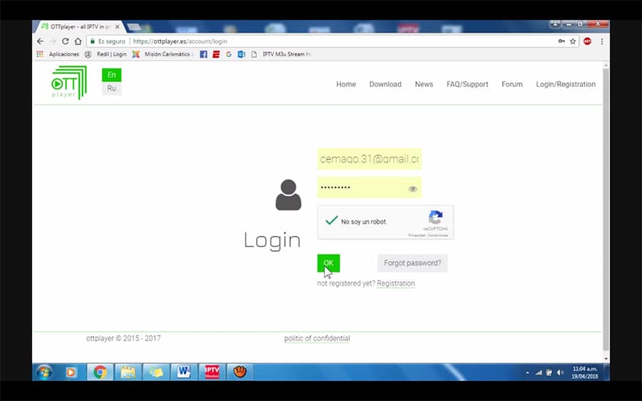 subir listas m3u ottplayer2