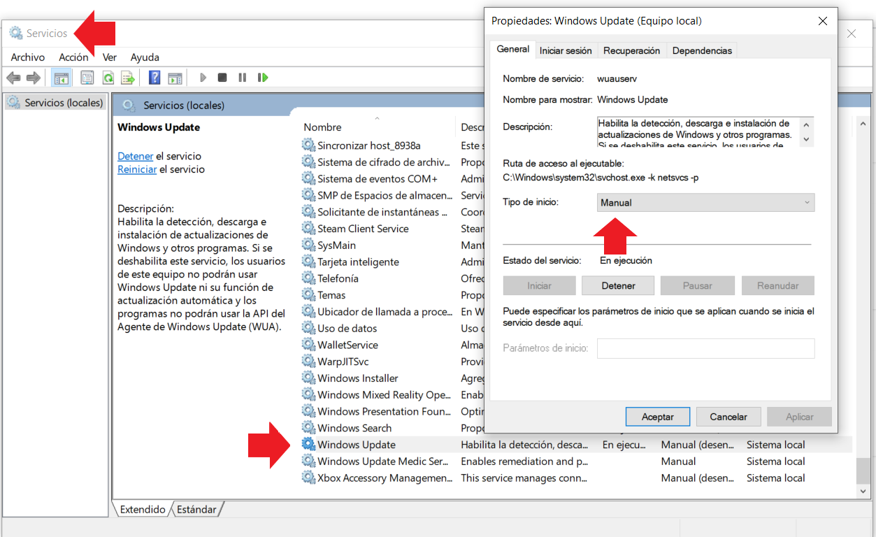 Cómo reparar el error 0x80070422