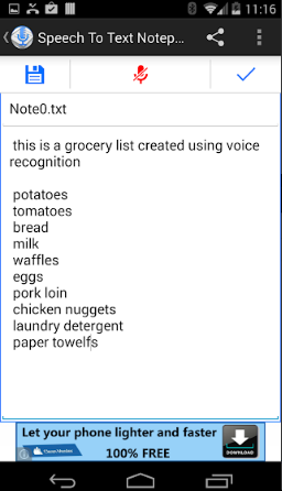 Notas de voz a texto