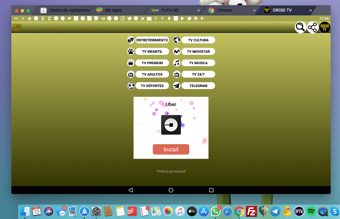 Aplicación Tutv HD para PC