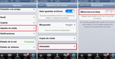 ver la ultima conexion en WhatsApp