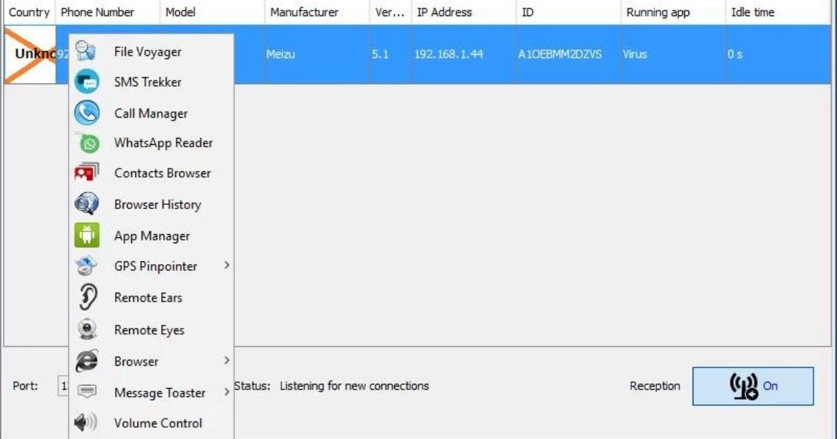 ver lo que hace l victima