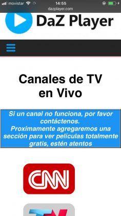 Televisión en línea para iPhone
