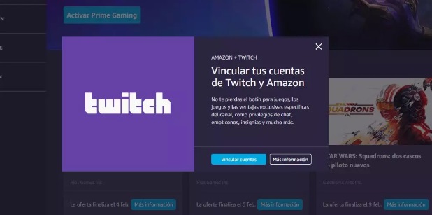 vincular twitch con prime gaming