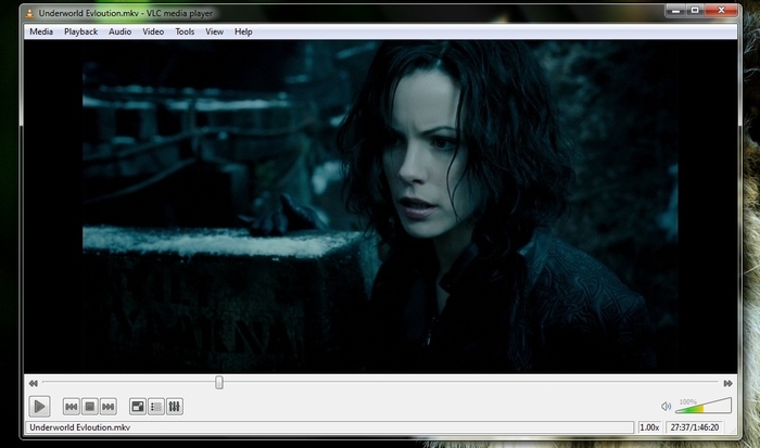 captura de pantalla vlc