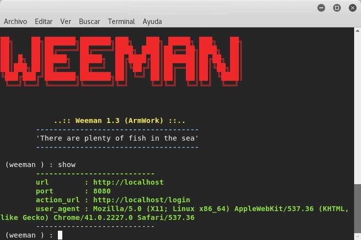 Weeman + ngrok: Facebook
