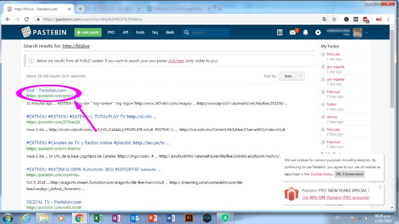 Wiseplay enumera Pastebin Premium