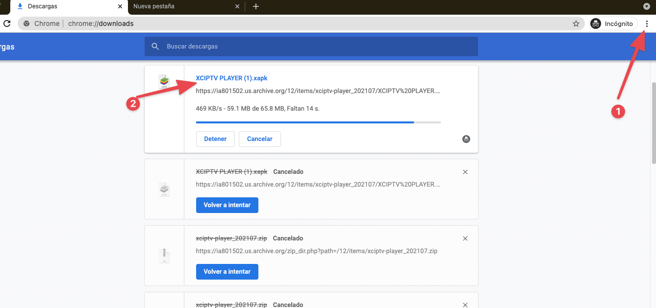 Xciptv jugador APK Android 4.4 2