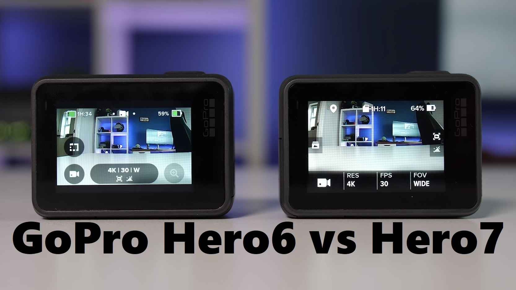 GoPro Hero6 frente a Hero7