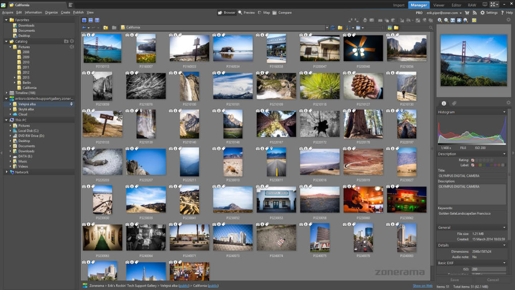 zoner photo studio professional screenshot